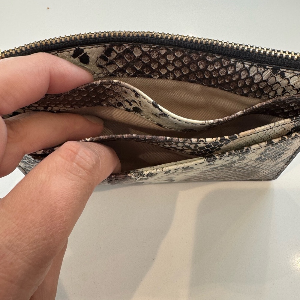 Nordstrom Snakeskin Pattern Women's Card Wallet - Picture 4 of 5